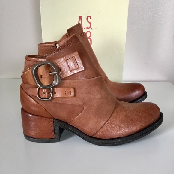NIB A.S.98 Olin Ankle boots Cognac (42) 11 - Picture 3 of 11